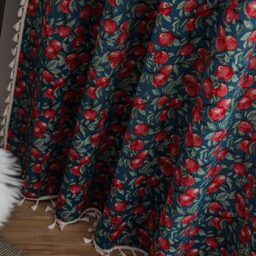 BowLift | Cherry Bloom Botanical Tassel Curtain