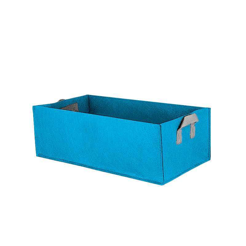 BowLift | Foldable storage box made of felt for plants with handles
