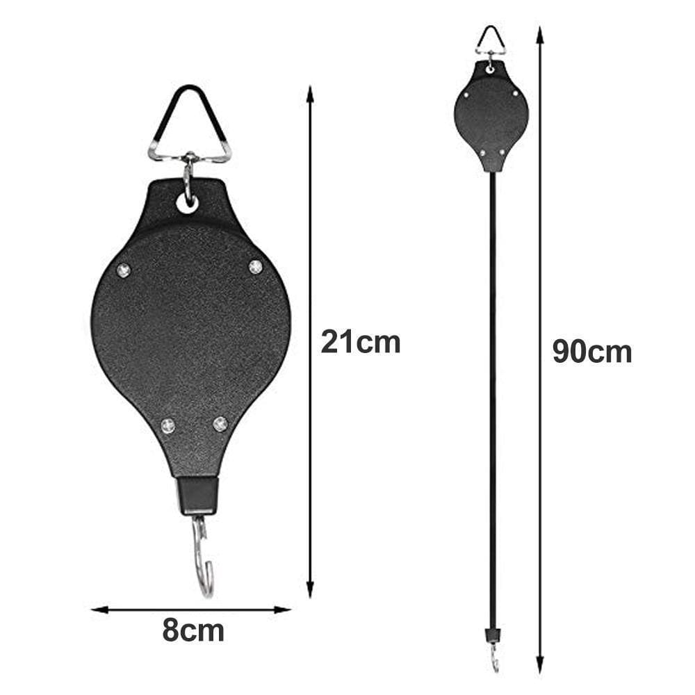 BowLift | Retractable hook for garden baskets, flower pots, bird feeders, etc.
