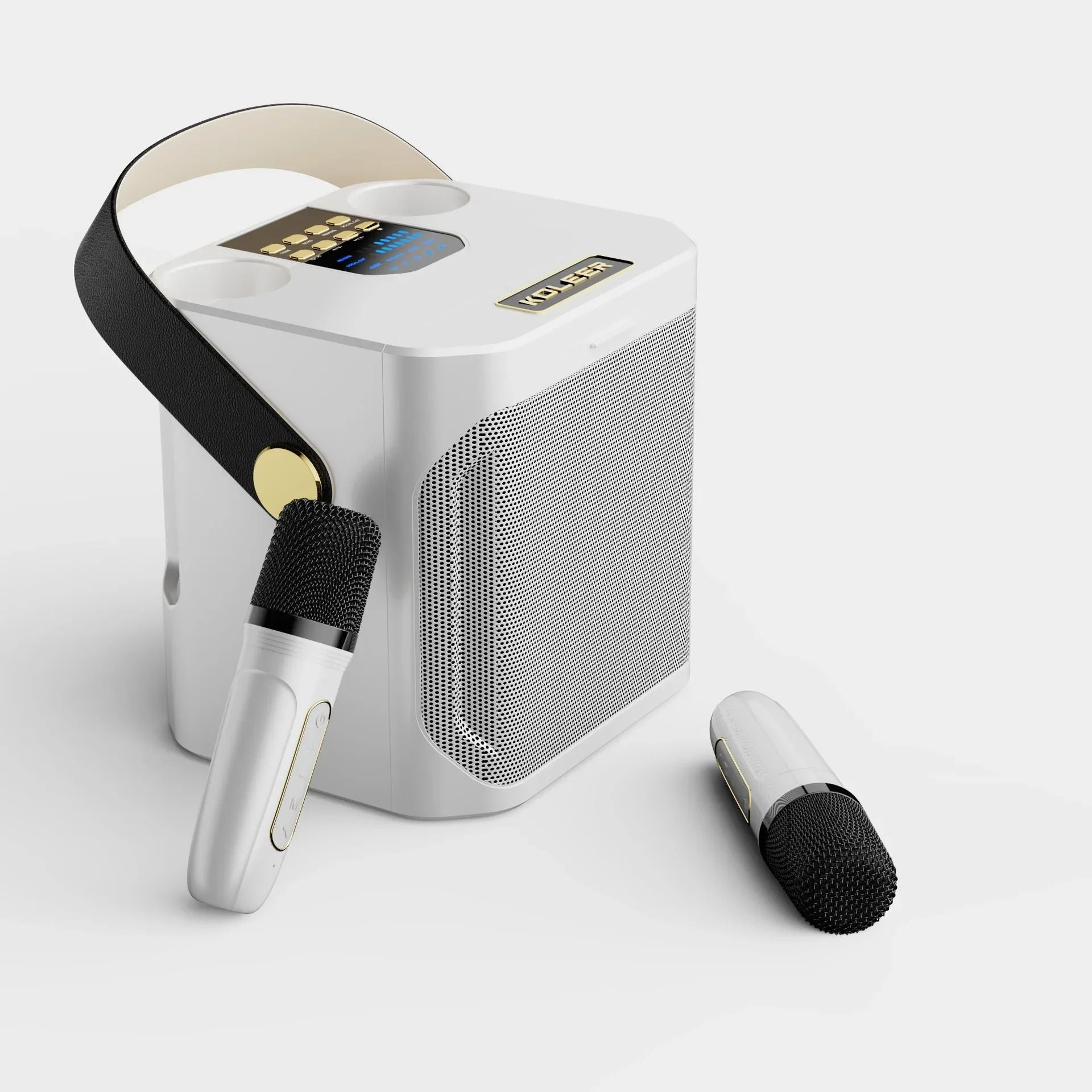 BowLift | Karaoke Bluetooth Speaker | 360° Surround Sound, Dual Microphones & Portable for Parties and Outdoor Gatherings