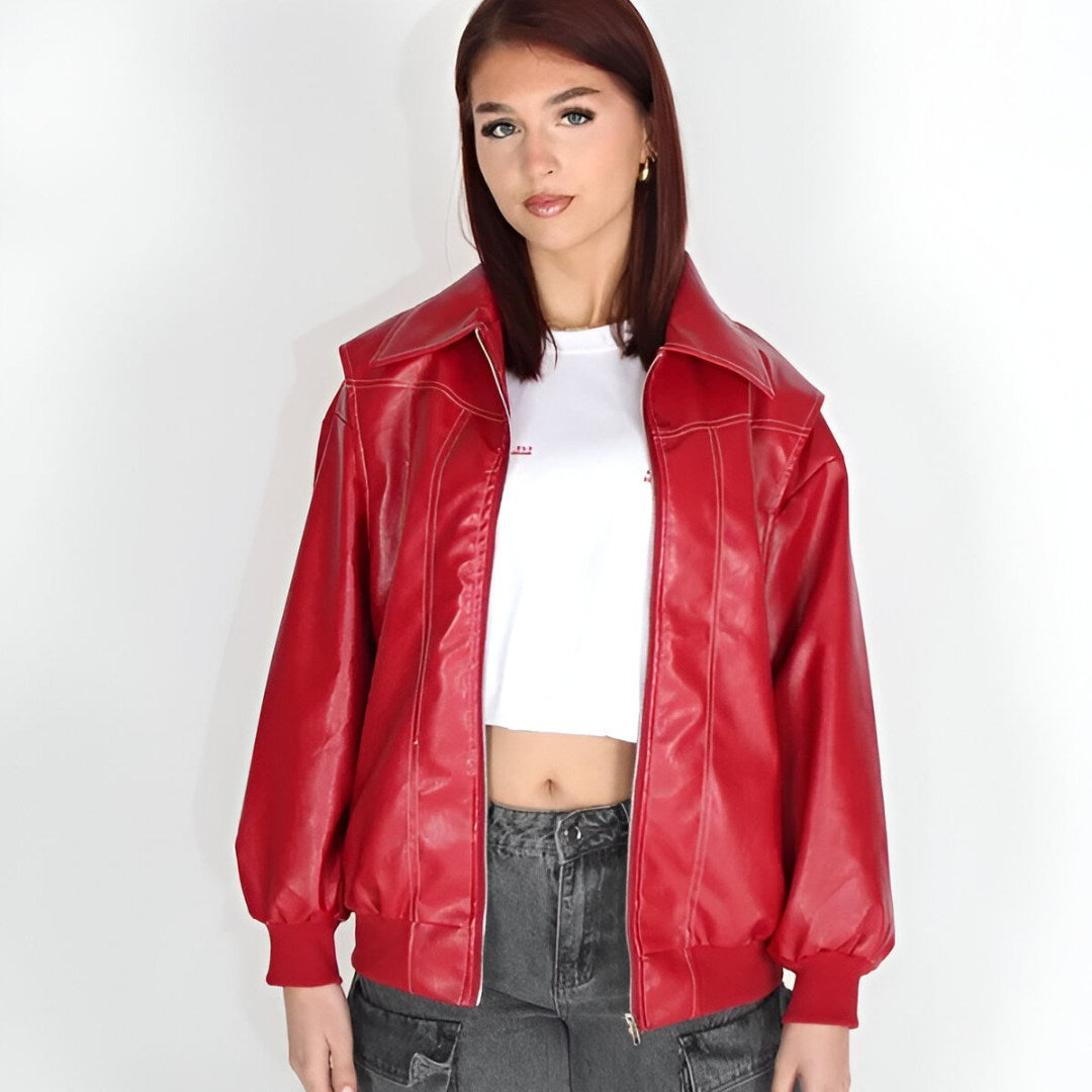 Urban Elegance Vegan Leather Jacket