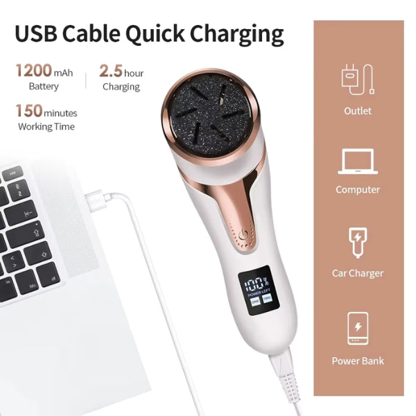 BowLift | Electric Callus Remover Tool | Professional Foot Grinder for Hard Skin & Corn Removal