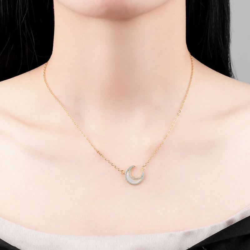 BowLift | Fashion Rhinestone Moon Necklace