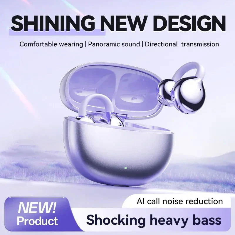 BowLift | AI Translation Open Ear Clip Bluetooth Headphone
