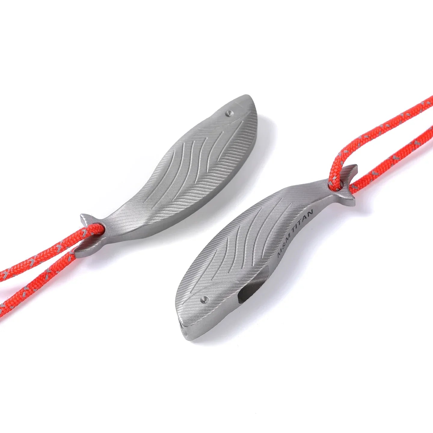BowLift | Pure Titanium Fish-Shaped Survival Whistle - Loud, Portable, Cute