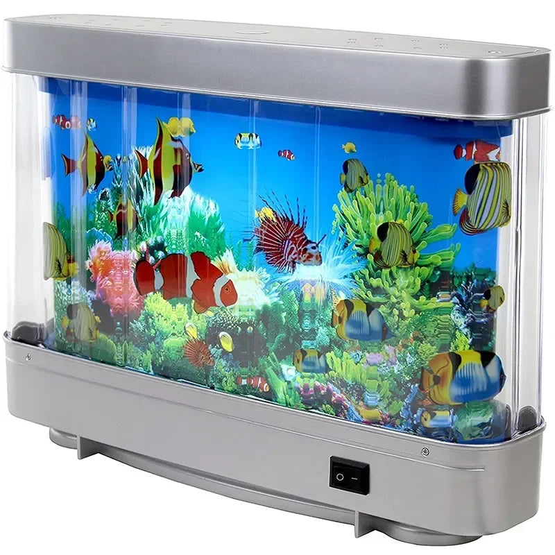 BowLift | Virtual Ocean Desk Fish Tank with LED Night Light
