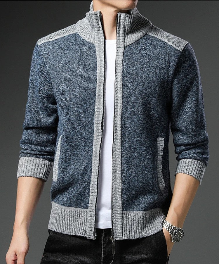 Textured Knit Sweater with Relaxed Fit