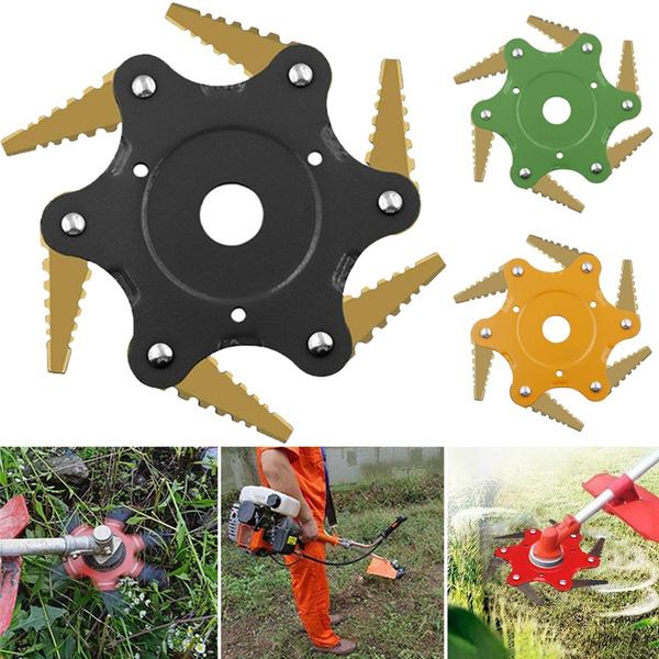 BowLift | 6 Blades Lawn Mower Blade Metal Brush Cutter Blades Trimmer Blade