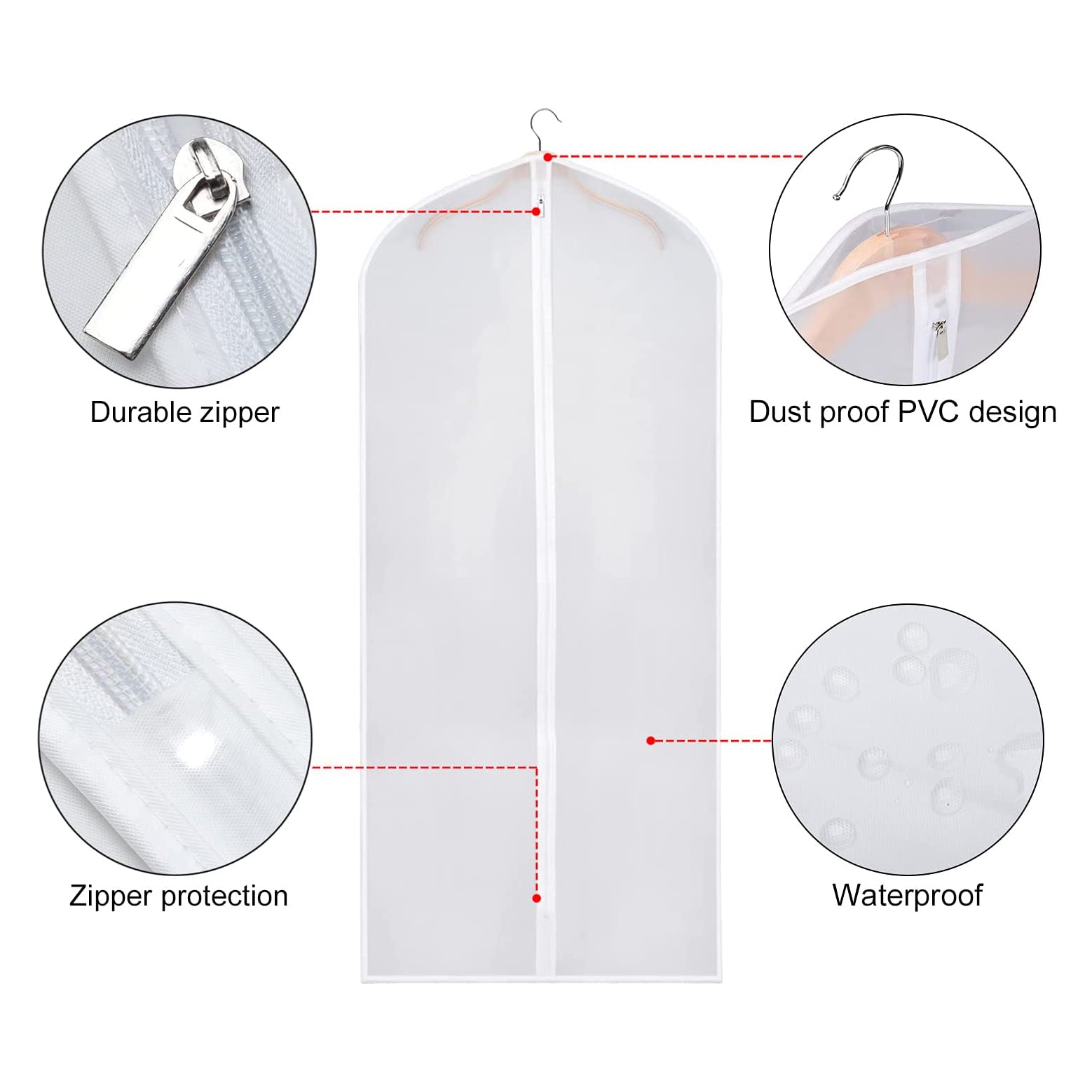 BowLift | 6-piece: Zilink Clear Garment Bag
