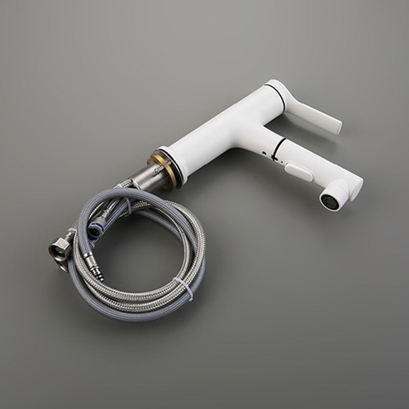 BowLift | Contemporary Single Handle Faucet Retractable Sink Faucet with Lever Handle