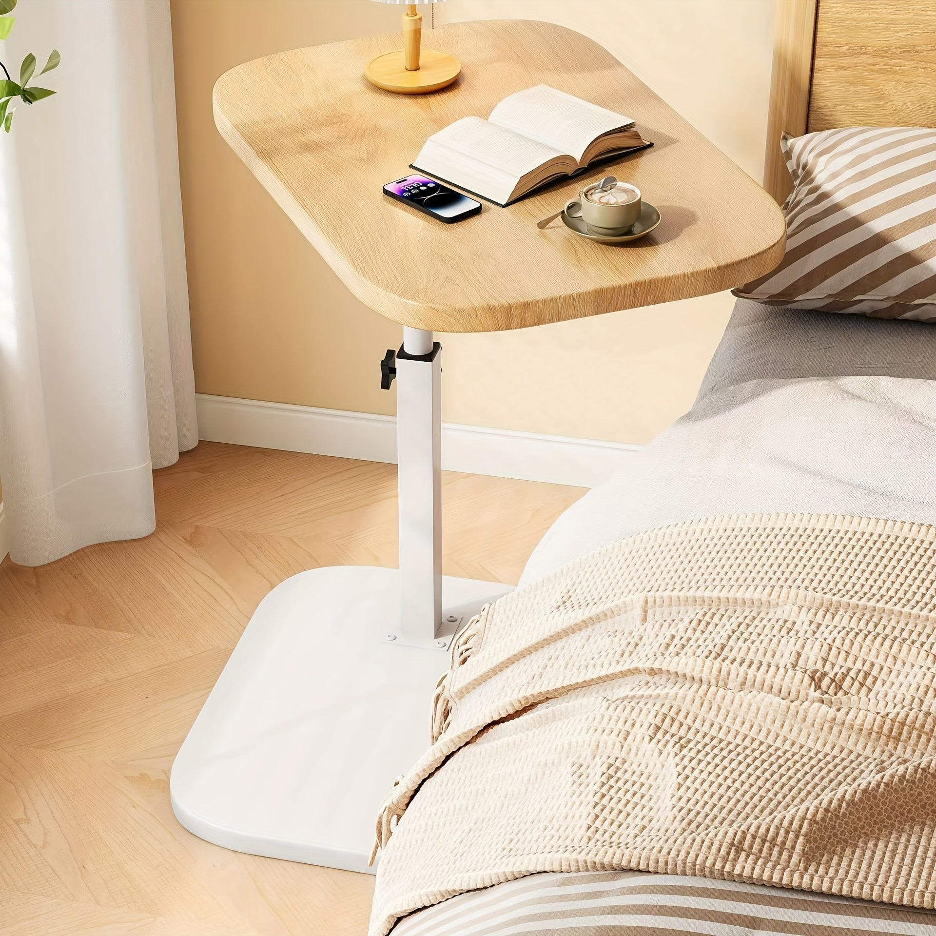 BowLift | Adjustable Side Table – Ideal for Sofa, Bed & Modern Living Spaces