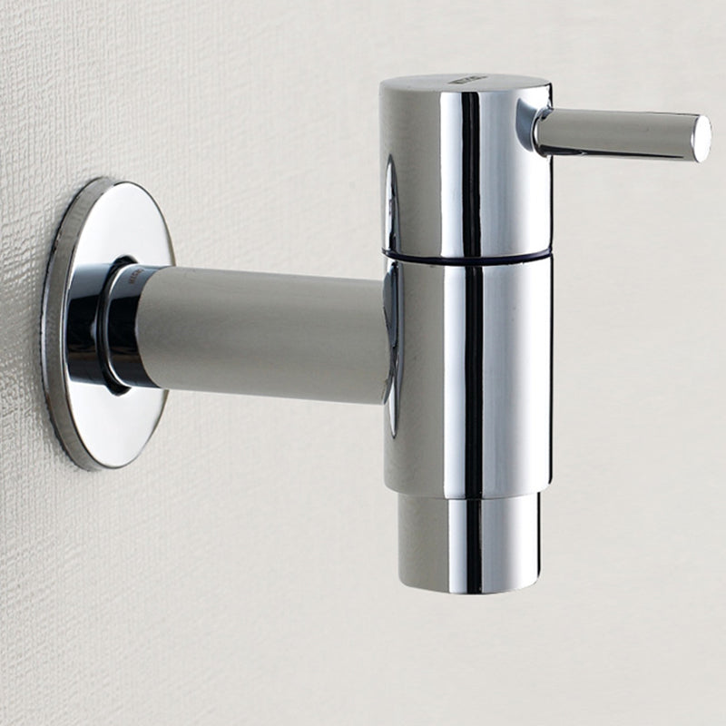 BowLift | Contemporary Wall-Mounted Bathroom Faucet Single Hole Low Arc Solid Brass Circular Faucet