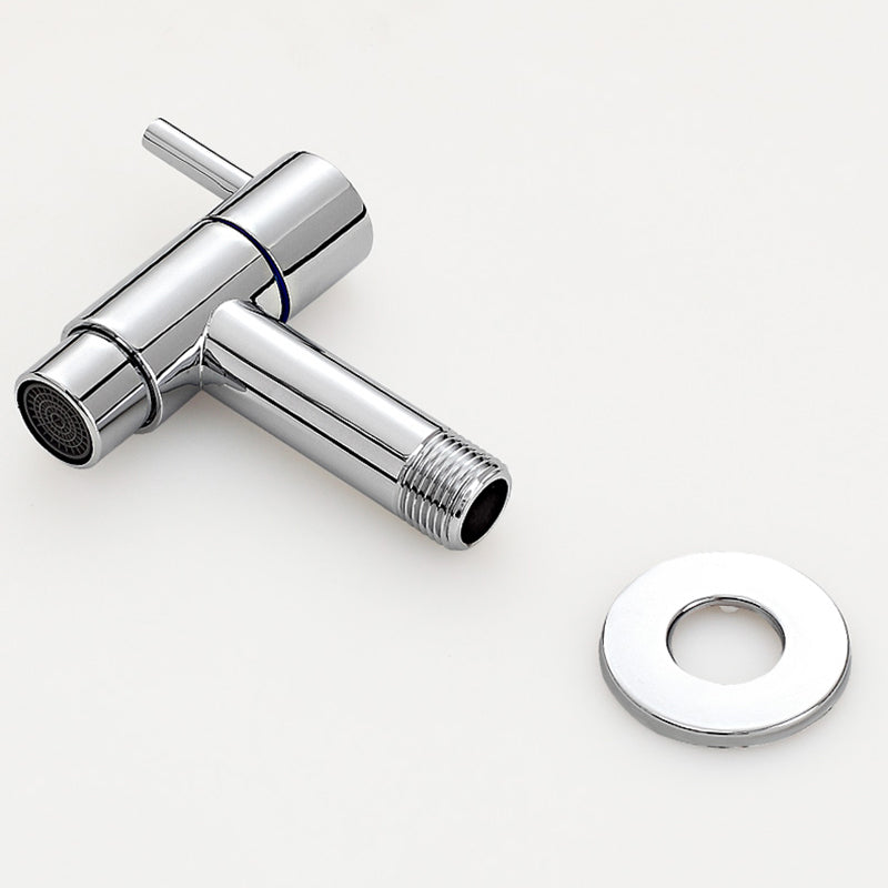 BowLift | Contemporary Wall-Mounted Bathroom Faucet Single Hole Low Arc Solid Brass Circular Faucet