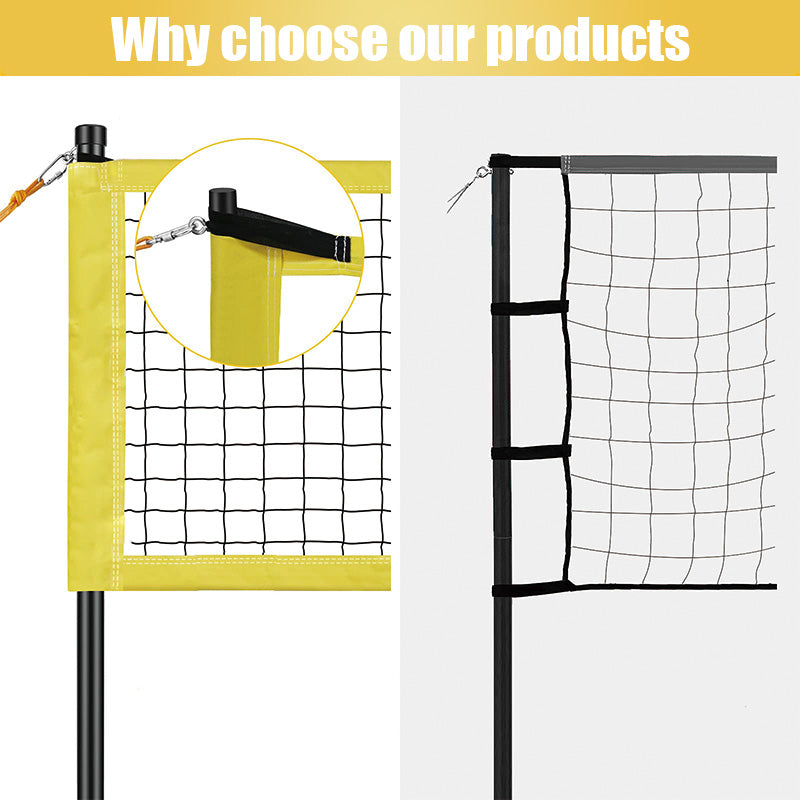 BowLift | Volleyball Equipment,Beach Volleyball Premium Set, Outdoor Portable Volleyball Net with Carrying Bag