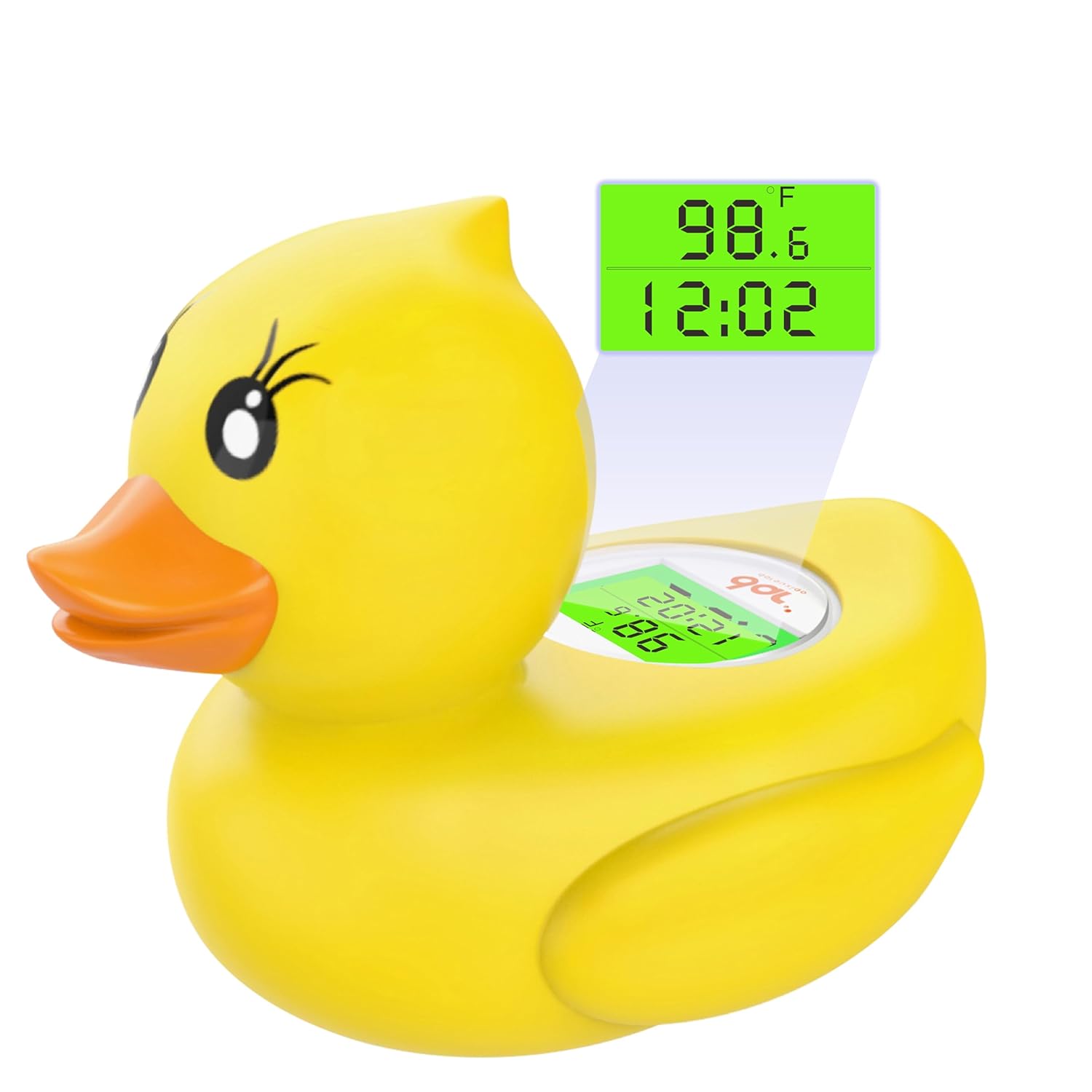 BowLift | AquaVeilig Baby Bath Thermometer – Digital Display with 3 Colors and Temperature Warning