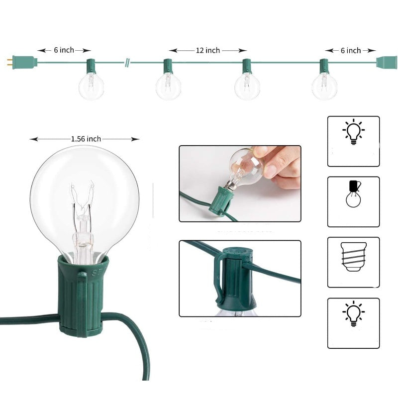 BowLift | Royaleva Outdoor Dimmable String Lights - 20 ft LED Ambient Lighting