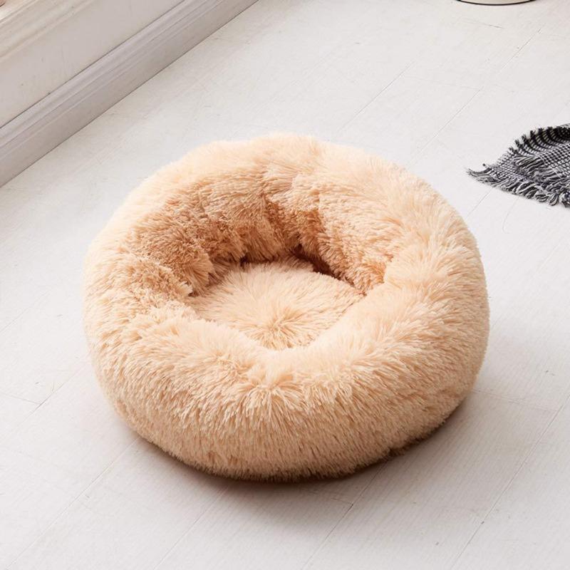 BowLift | PawNest Calming Donut Cat Bed | Round Plush Nest | Stress-Reducing & Cozy | Perfect for Cats & Small Dogs