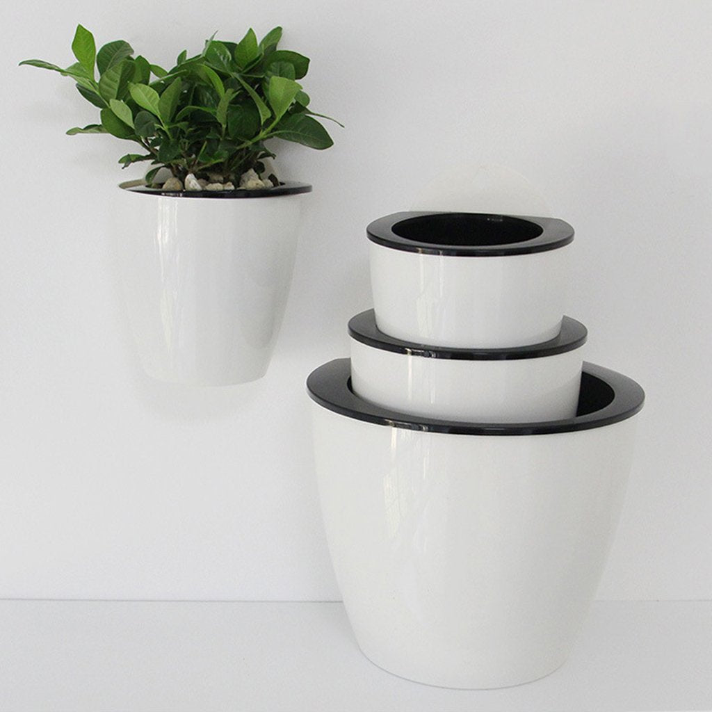 BowLift | Self-watering hanging plant pot – Modern flower pot for wall mounting