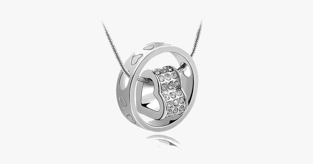 BowLift | Forever Heart Pendant - White Gold