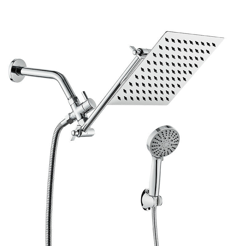 BowLift | Wall Mounted Adjustable Shower Head Modern Square Metal Shower Head