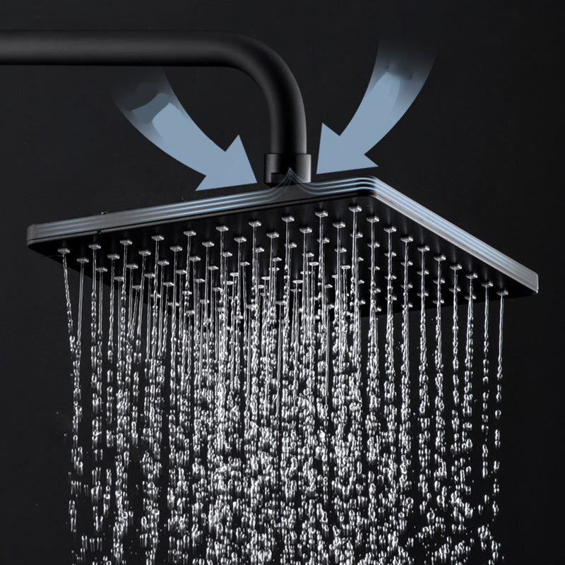 BowLift | Contemporary Style Shower Head Plastic Fixed Shower Head in Round and Square Shape