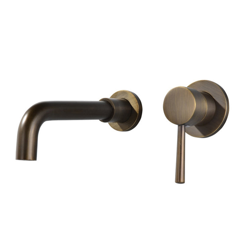 BowLift | Industrial bathroom faucet brass lever handles 2-hole faucets wall-mounted faucet