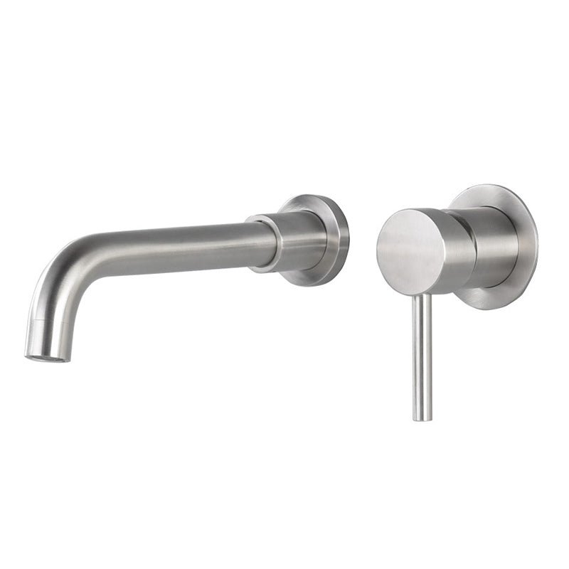 BowLift | Industrial bathroom faucet brass lever handles 2-hole faucets wall-mounted faucet