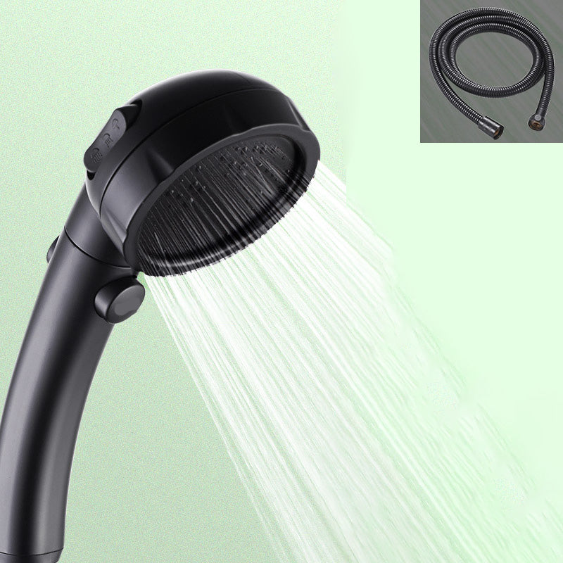 BowLift | Contemporary Showerhead Round Handheld Showerhead Combination in Black