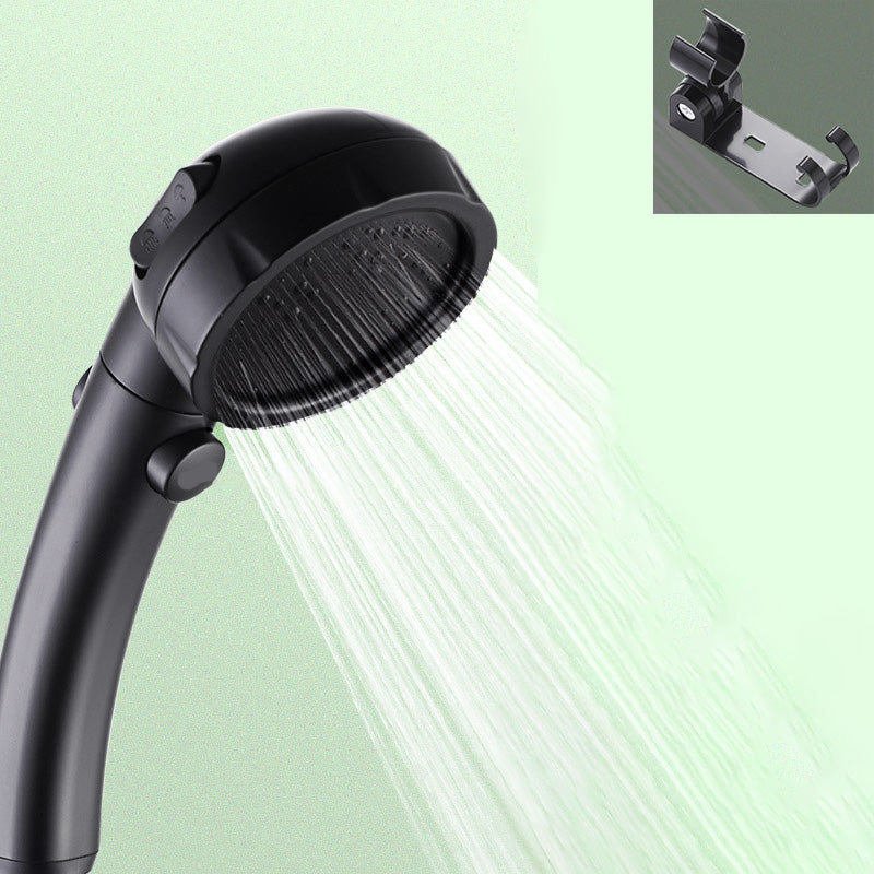 BowLift | Contemporary Showerhead Round Handheld Showerhead Combination in Black