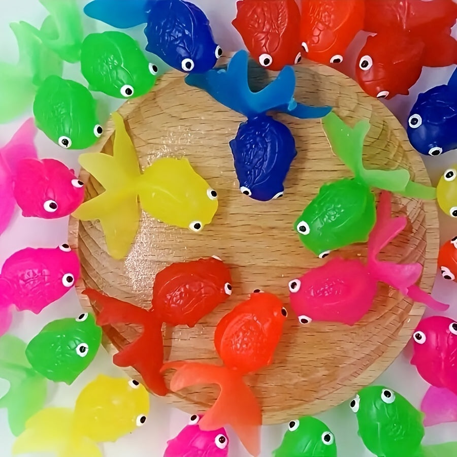 BowLift | Bath Toys Floating Rubber Fish Set 12-Pack