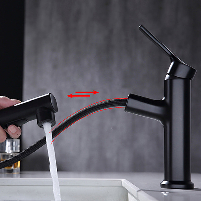 BowLift | Round Vessel Sink Bathroom Faucet Simple Style Faucet with Brass Material