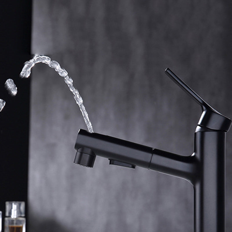BowLift | Round Vessel Sink Bathroom Faucet Simple Style Faucet with Brass Material