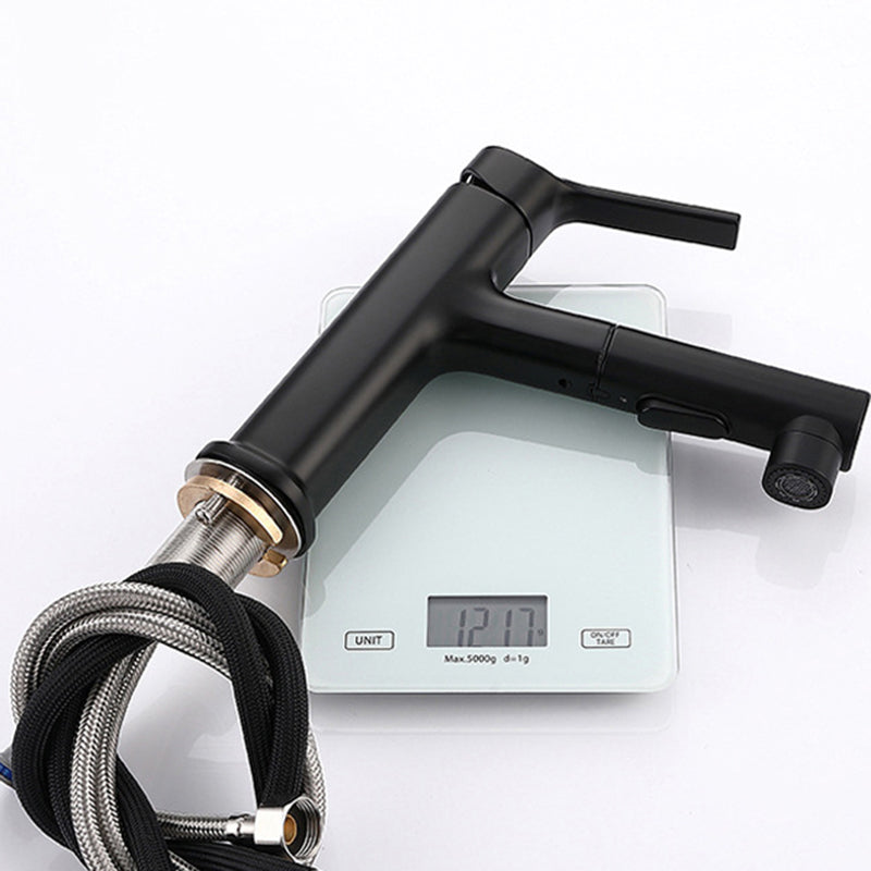 BowLift | Round Vessel Sink Bathroom Faucet Simple Style Faucet with Brass Material