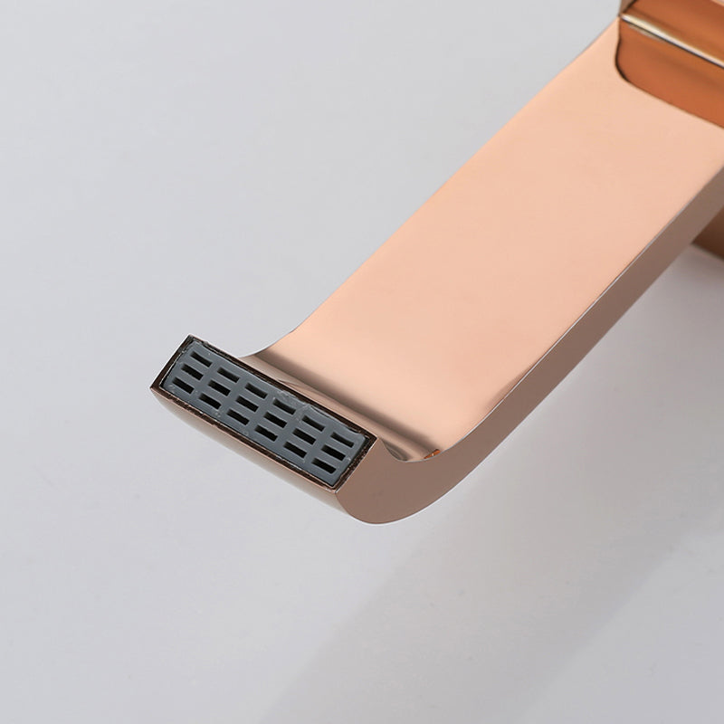 BowLift | Contemporary Wall Mounted Bathroom Faucet Handle Knob Solid Brass Square Faucet