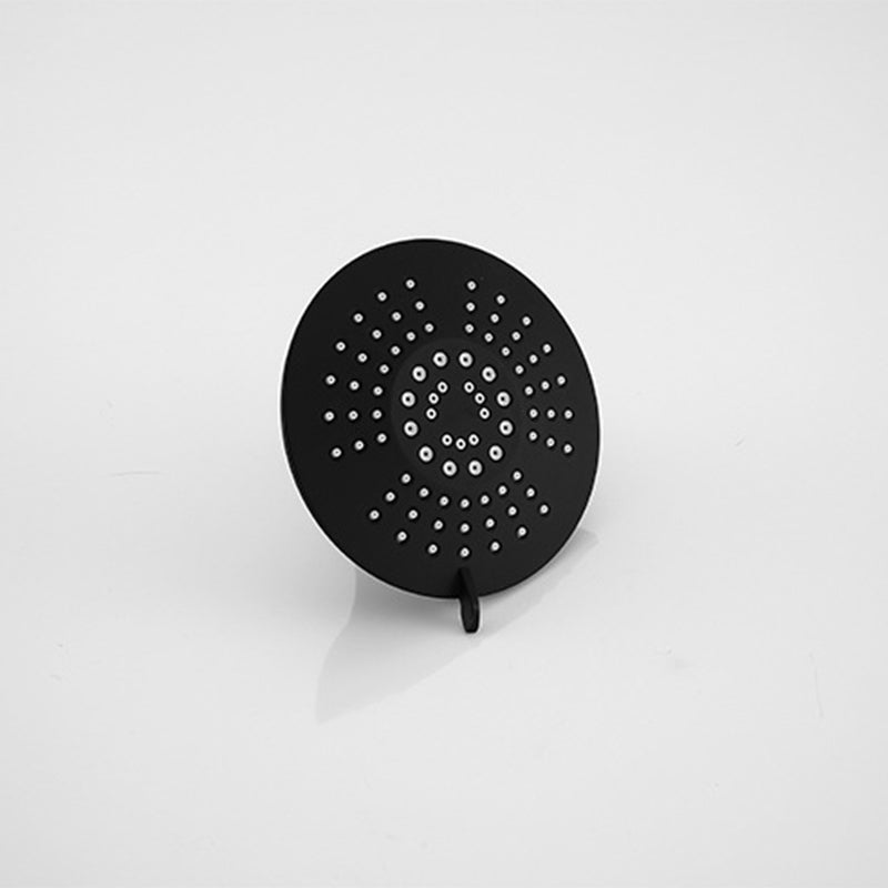 BowLift | Round Fest Shower Head Matte Black 5 Spray Patterns Wall Mounted Shower Head