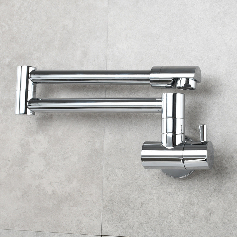 BowLift | Modern Pull-down Faucet Single Handle Wall Mounted Pot Filler Low Profile 1 Holder Filler