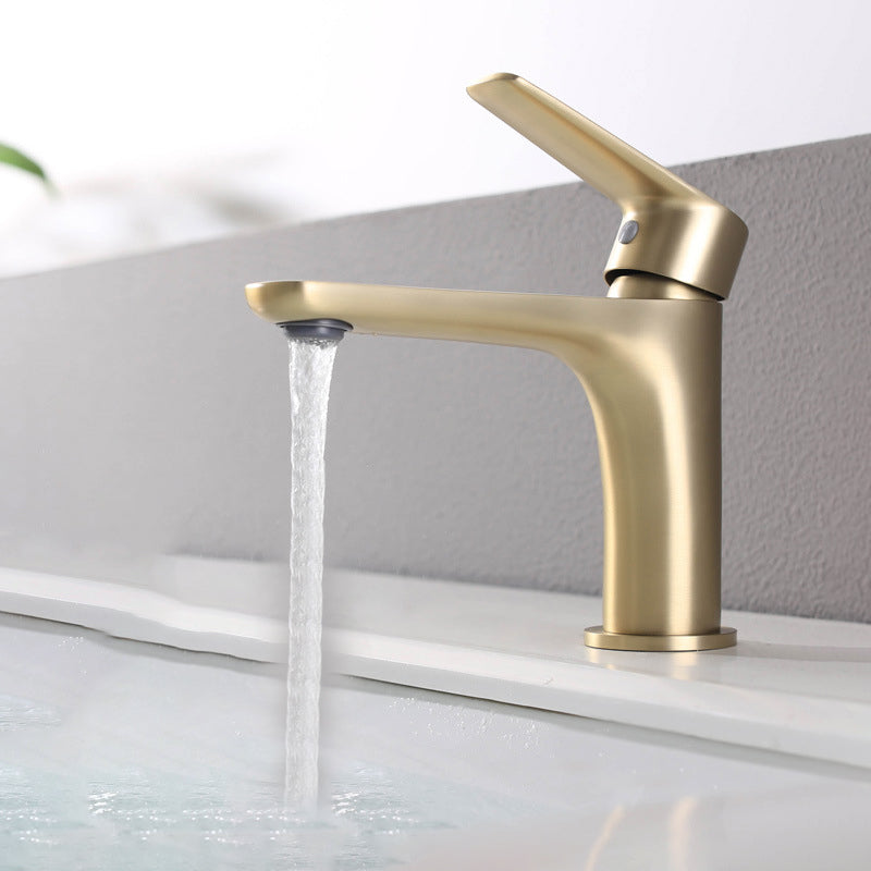 BowLift | Light Luxury Basin Faucet with Lever Handle Single Hole Bathroom Faucet