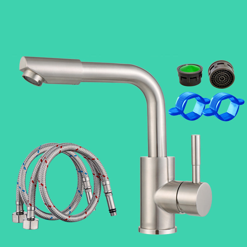 BowLift | Swivel Bathroom Faucet Contemporary Design Vessel Faucet with Stainless Steel