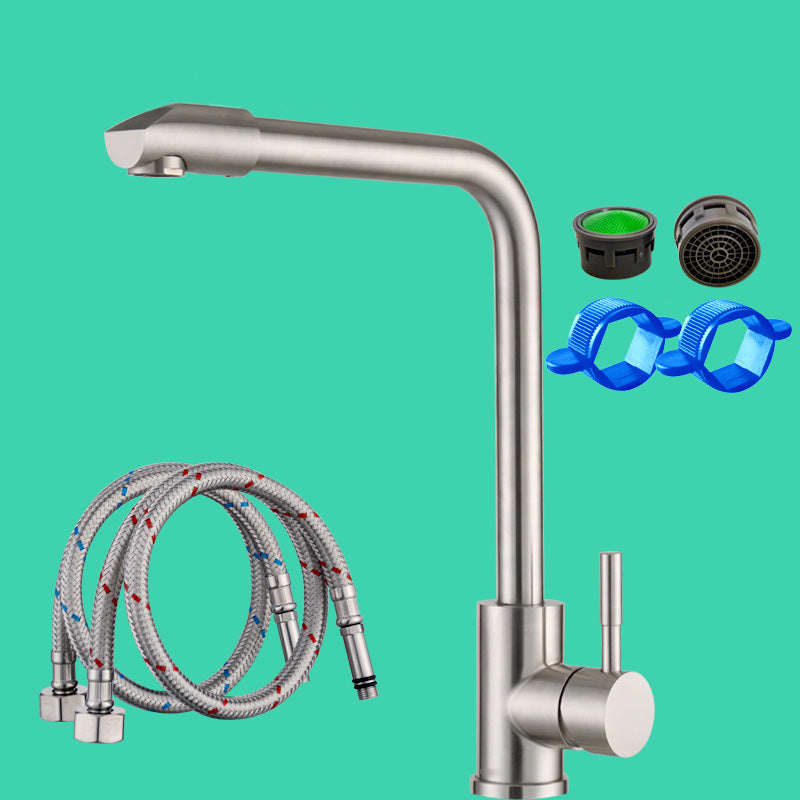 BowLift | Swivel Bathroom Faucet Contemporary Design Vessel Faucet with Stainless Steel