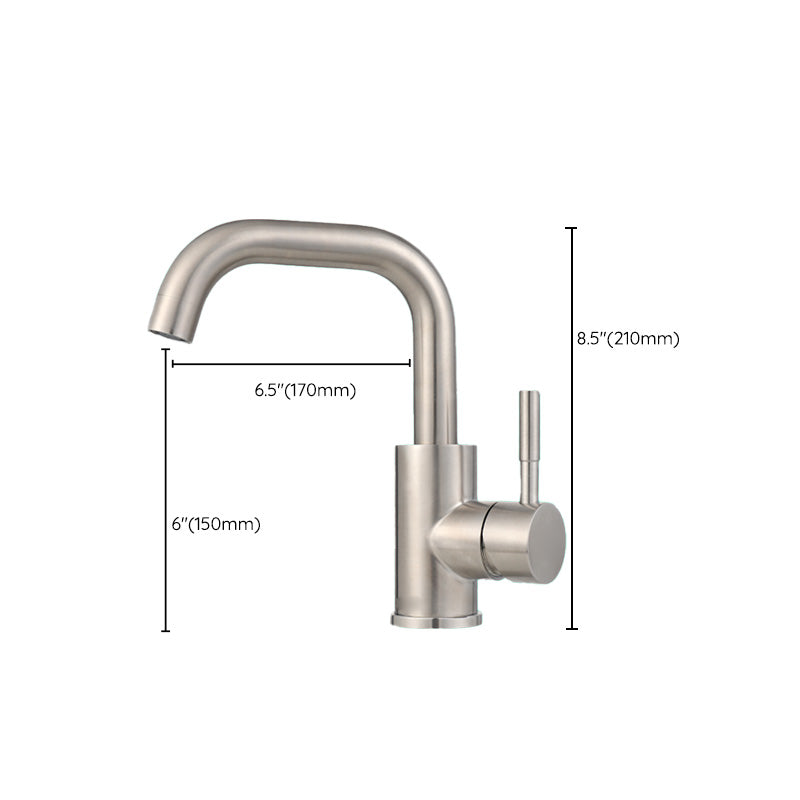 BowLift | Swivel Bathroom Faucet Contemporary Design Vessel Faucet with Stainless Steel