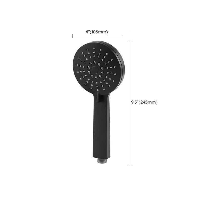 BowLift | Contemporary Black Round Showerhead Combo Rain Shower Hand Shower