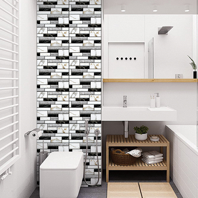 BowLift | Tile Peel & Stick Rectangle Waterproof Plastic Peel & Stick Subway Tiles for Shower 2-Pack