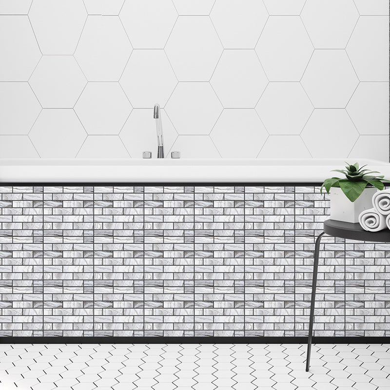 BowLift | Tile Peel & Stick Rectangle Waterproof Plastic Peel & Stick Subway Tiles for Shower 2-Pack