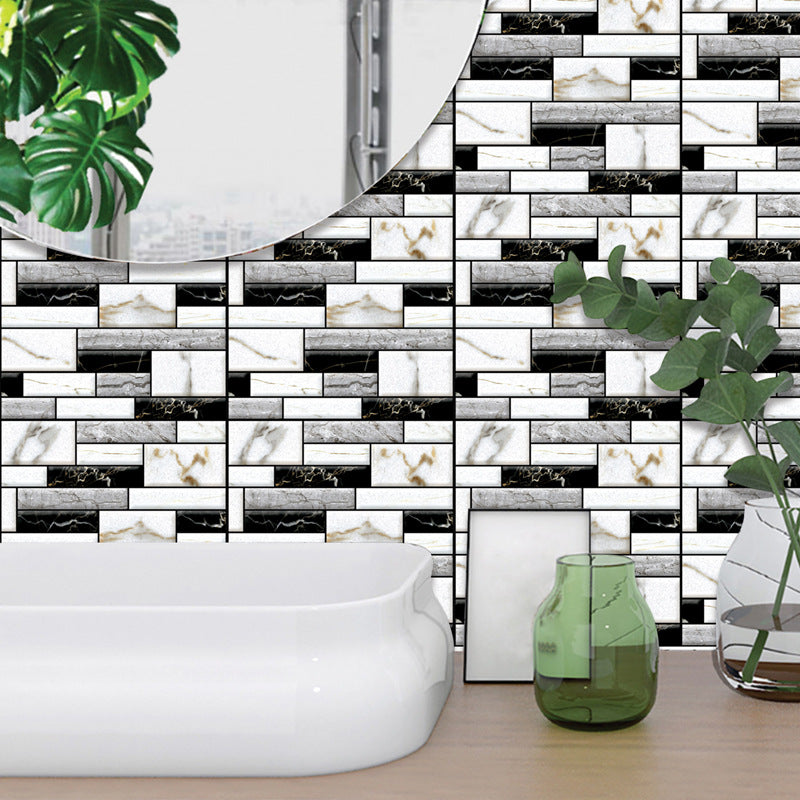 BowLift | Tile Peel & Stick Rectangle Waterproof Plastic Peel & Stick Subway Tiles for Shower 2-Pack