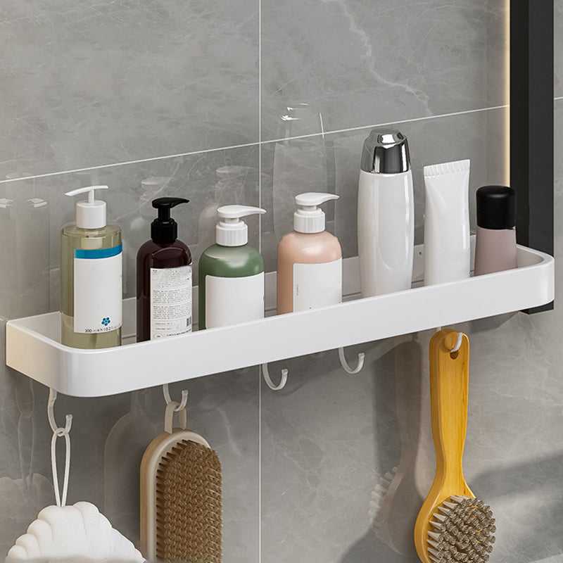 BowLift | Contemporary Bathroom Accessory Set Metal Bath Shelf in White