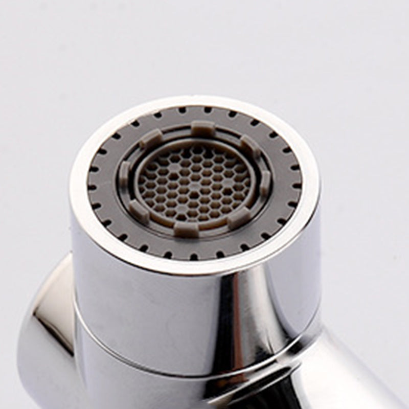 BowLift | Round contemporary bathroom faucet with lever handle and single hole installation