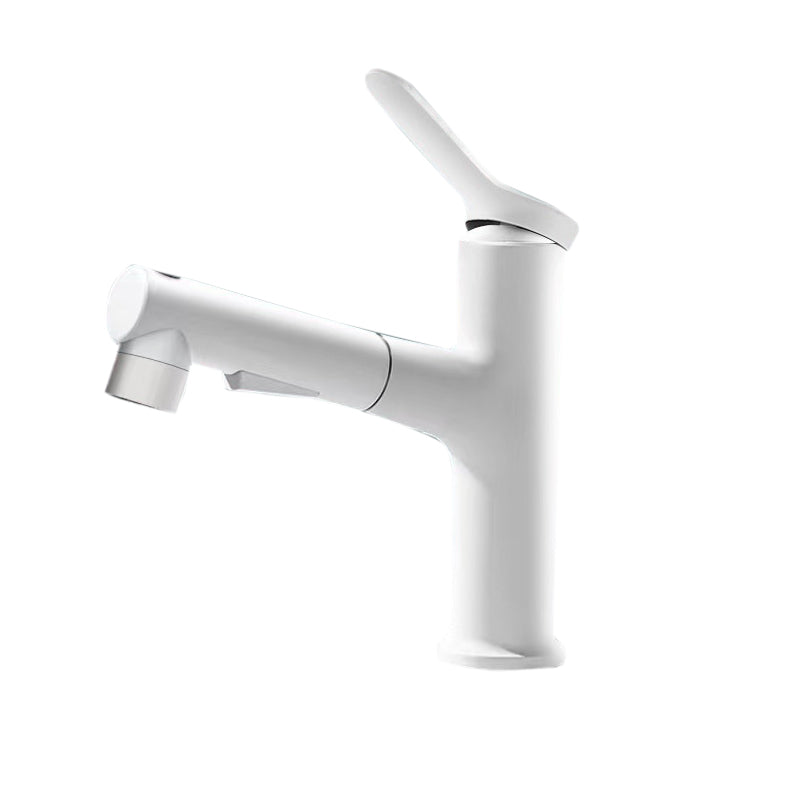 BowLift | Vessel Sink Faucet Modern Pull-Out Bathroom Faucet with One Lever Handle