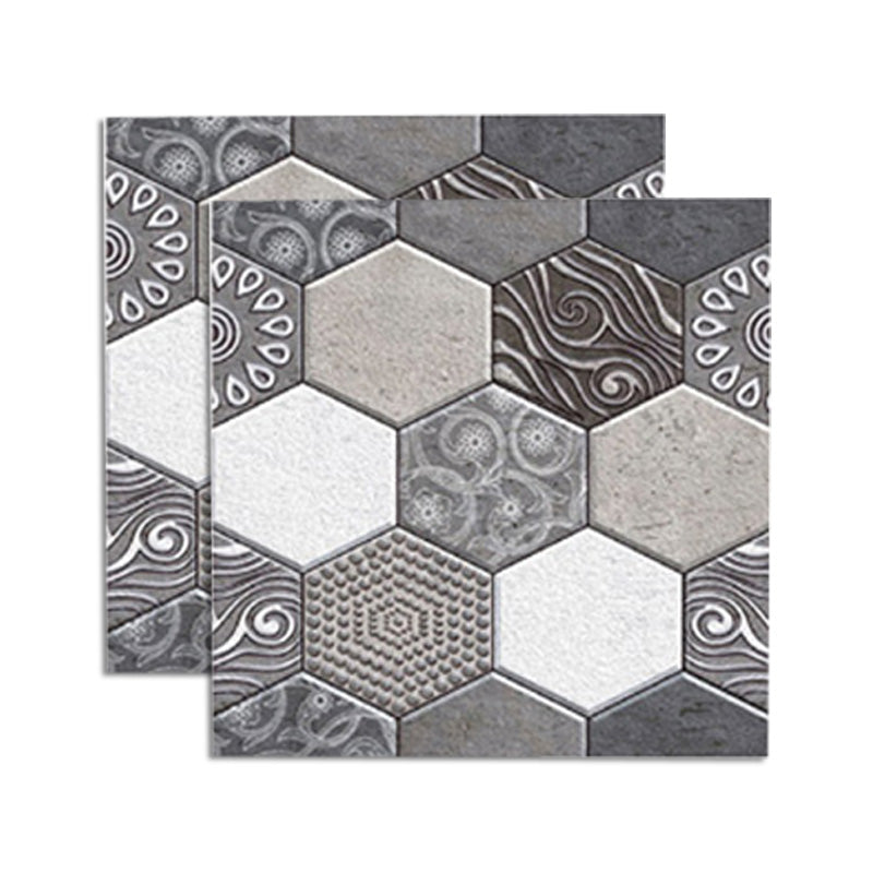 BowLift | Tile-Peel & Stick Hexagon Waterproof Plastic Tile-Peel & Stick for Shower 2-Pack