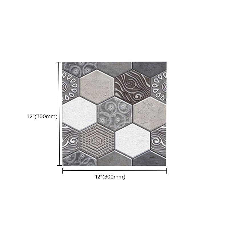 BowLift | Tile-Peel & Stick Hexagon Waterproof Plastic Tile-Peel & Stick for Shower 2-Pack