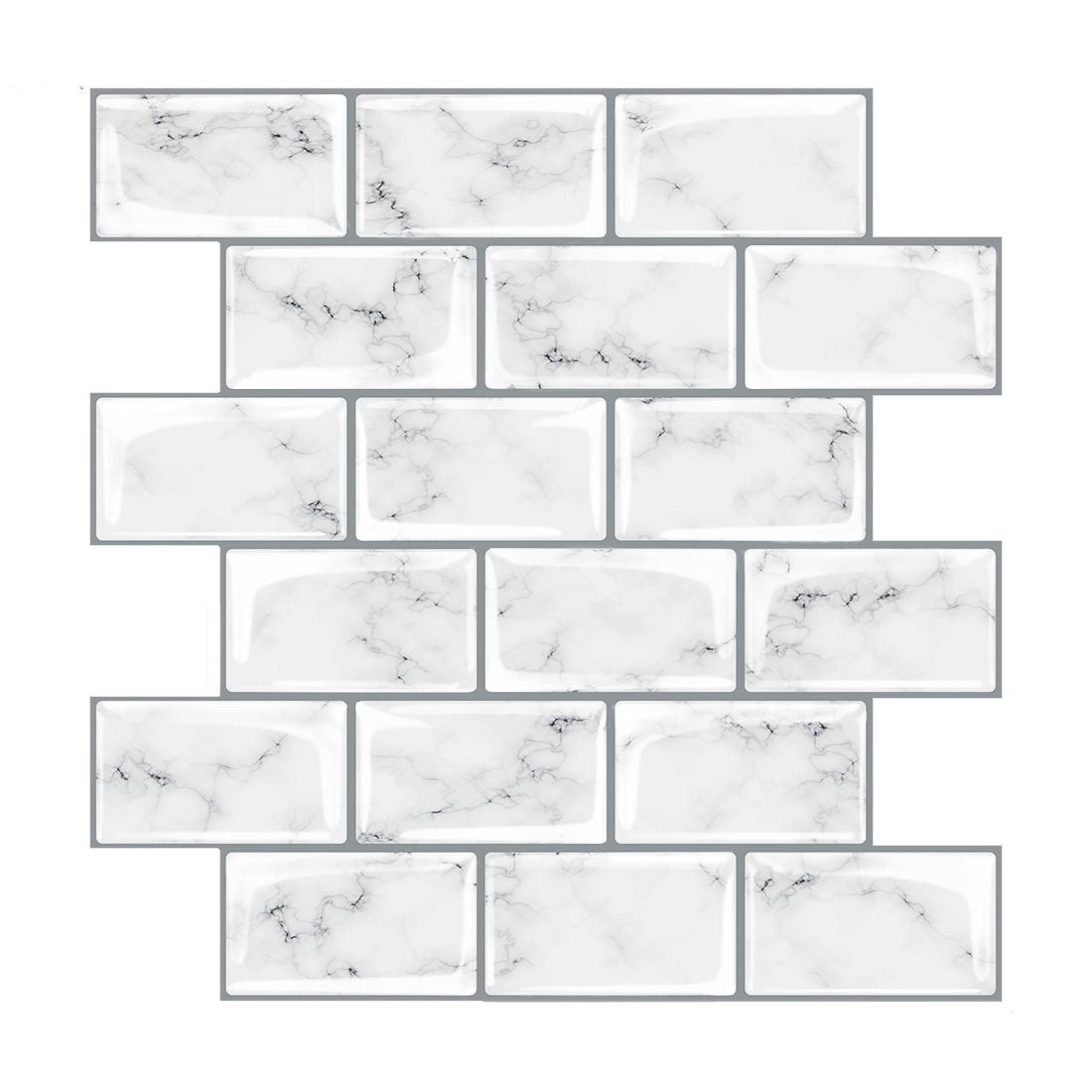 BowLift | Peel and Stick Tiles Rectangular Stain Resistant PVC Subway Peel and Stick Tiles for the Kitchen